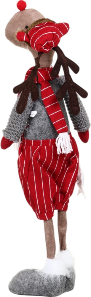 Декорація новорічна Лось що стоїть в асортименті EPI-AZ815011AB 59 см