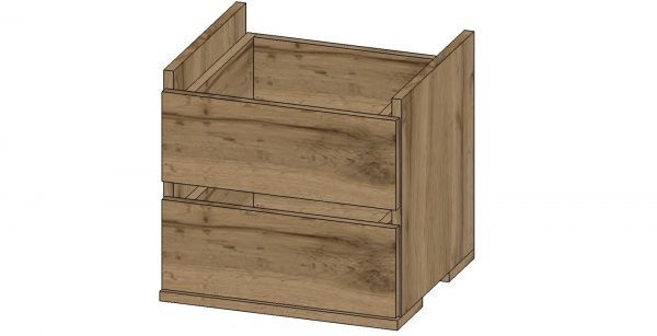 Блок шухляд Берегиня 1400х2200hх600 ДСП дуб артізан