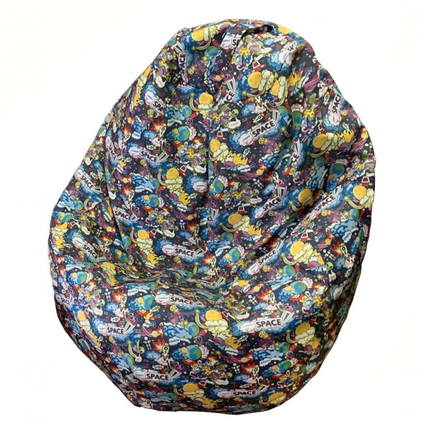 Кресло-мешок Flybag Груша L Print Space разноцветный 