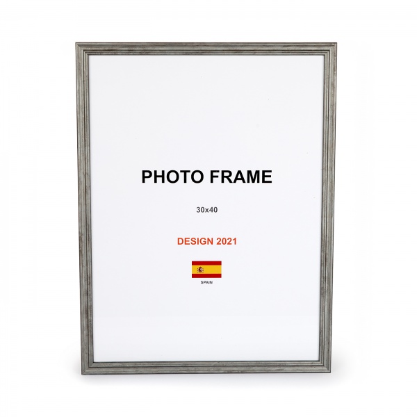 Рамка для фото 1 фото 30х40 см серый бетон 