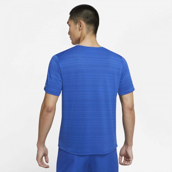 Футболка Nike M NK DF MILER TOP SS CU5992-480 р.M синій