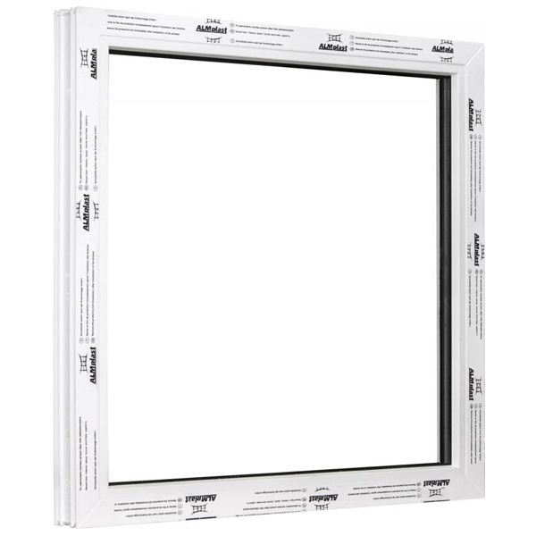 Окно глухое ALMplast 60 1000x1000 мм без открывания