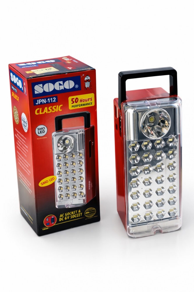 Фонарь светодиодный SOGO LED GL-6750 (1x24LED) 6V 4000mAh 1900 Lm красный