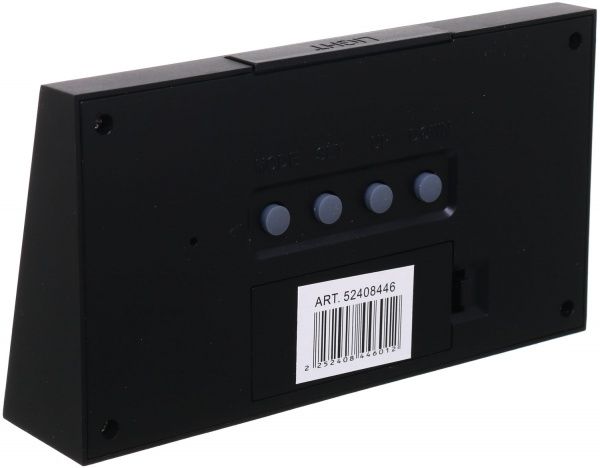 Часы настольные Spirit 13.5х3.1х7.4 см черные