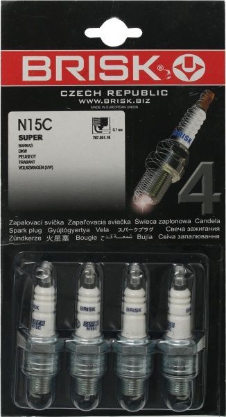 Свічка запалювання Brisk Super N15C