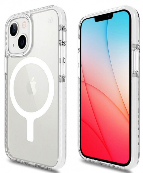 Чохол-накладка OneLounge 1Mag Bumper MagSafe для Apple iPhone 13 Pro Max transparent (14202)