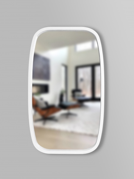 Зеркало настенное Luxury Wood New Art Slim ясень снежно-белый 600x900 мм 