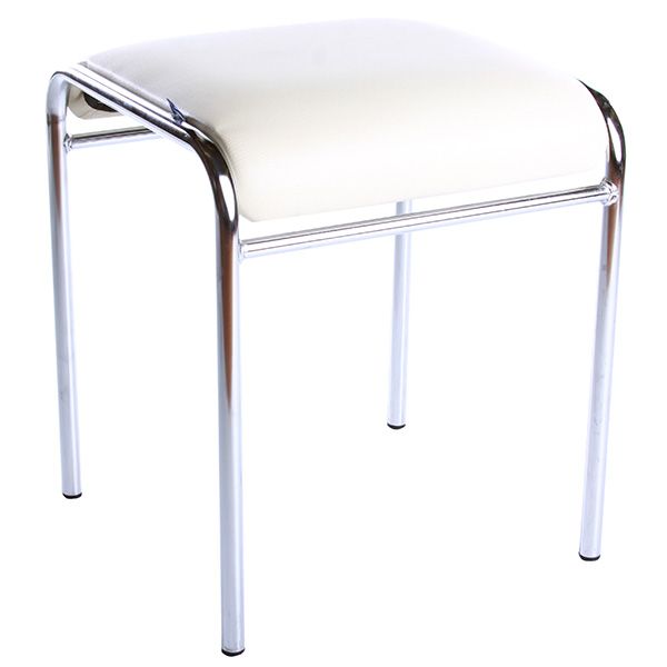 Стул Nowy Styl CADDY chrome (BOX) (CH) V-18 молочный / хром 