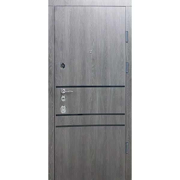 Дверь входная Булат Секьюрити 517 дуб немо карбон 2050x850 мм правая