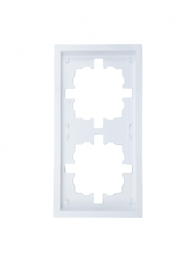 Рамка двомісна HausMark Juna універсальна білий