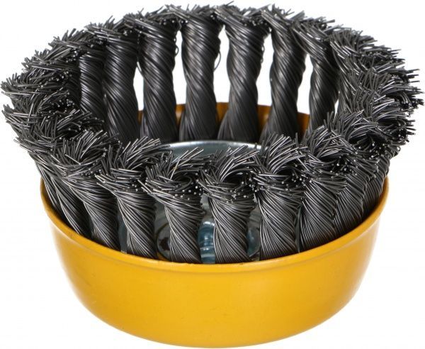 Щітка Чашка плетена 100мм М14, стальний дріт 0.5мм Tolsen 77509