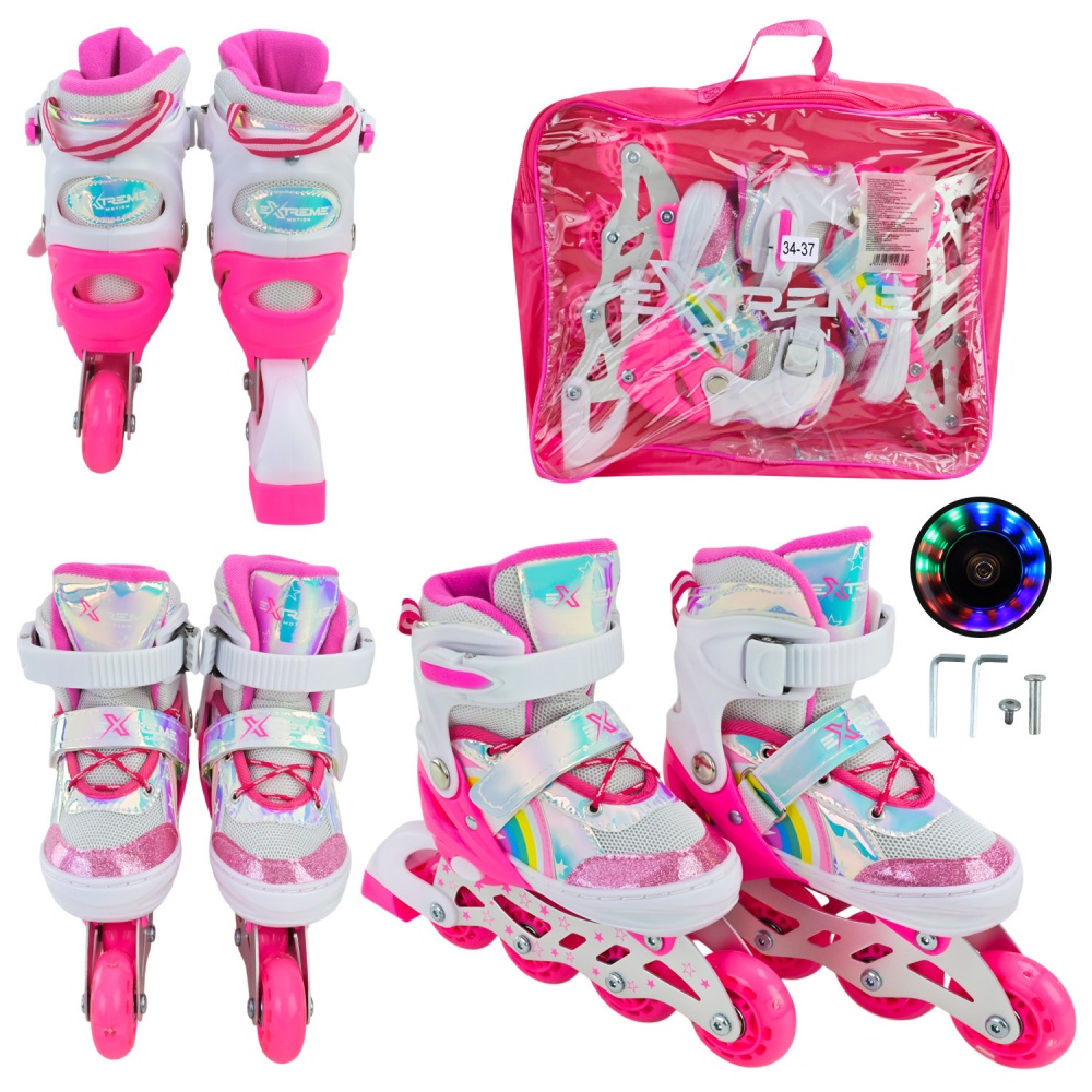 Роликовые коньки Shantou Extreme Motion M RL25431 р. 34-37 в ассортименте