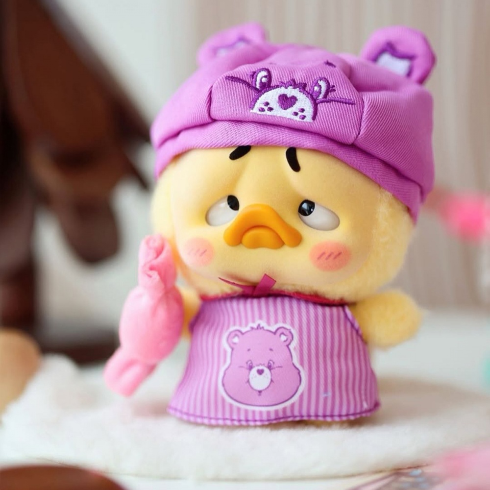 Колекційна м'яка іграшка Pop Top з кільцем Upset Duck x Care Bears Будь веселкою різнокольоровий AP17183806800C