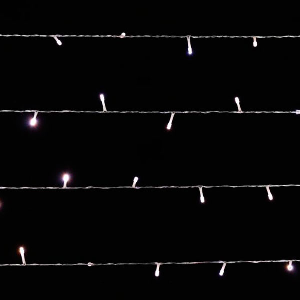 Гирлянда линейная LED 80 ламп 8 м тепло-белая