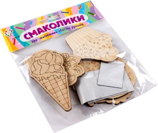 Игрушка деревянная Зірка магнит Вкусности