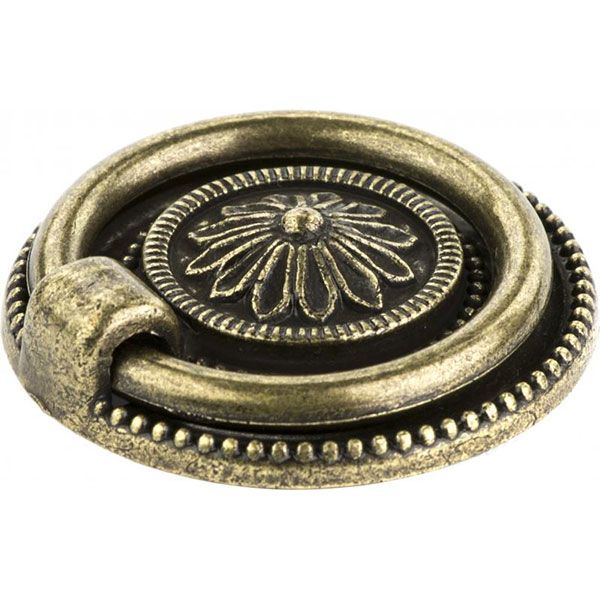 Мебельная ручка античная латунь REI 2008.38