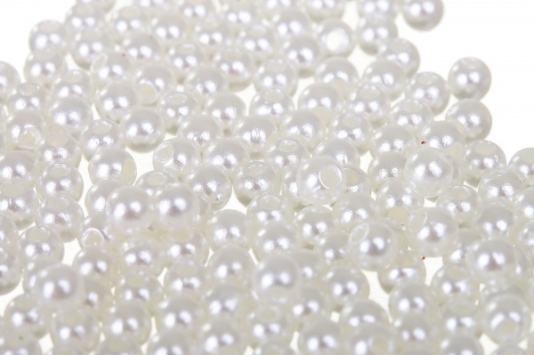 Бусы для елки JUMI CD-676008 4 мм белый