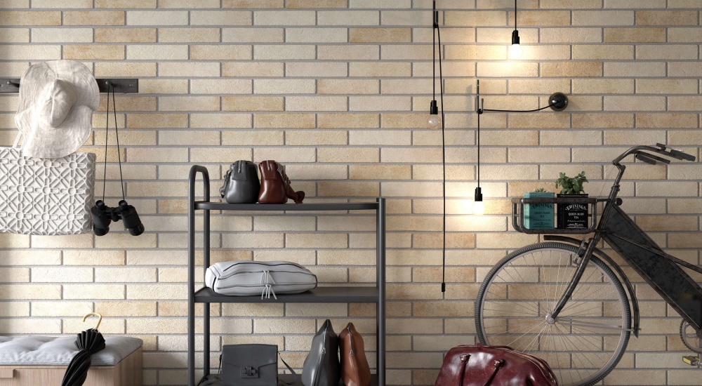 Плитка Golden Tile Brickstyle Seven Tones beige 341010 6x25 см