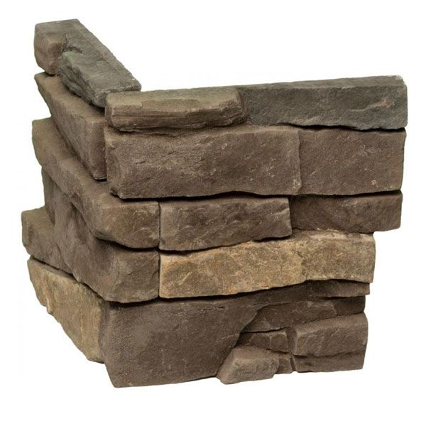 Плитка бетонная угловая Альпийская скала 40