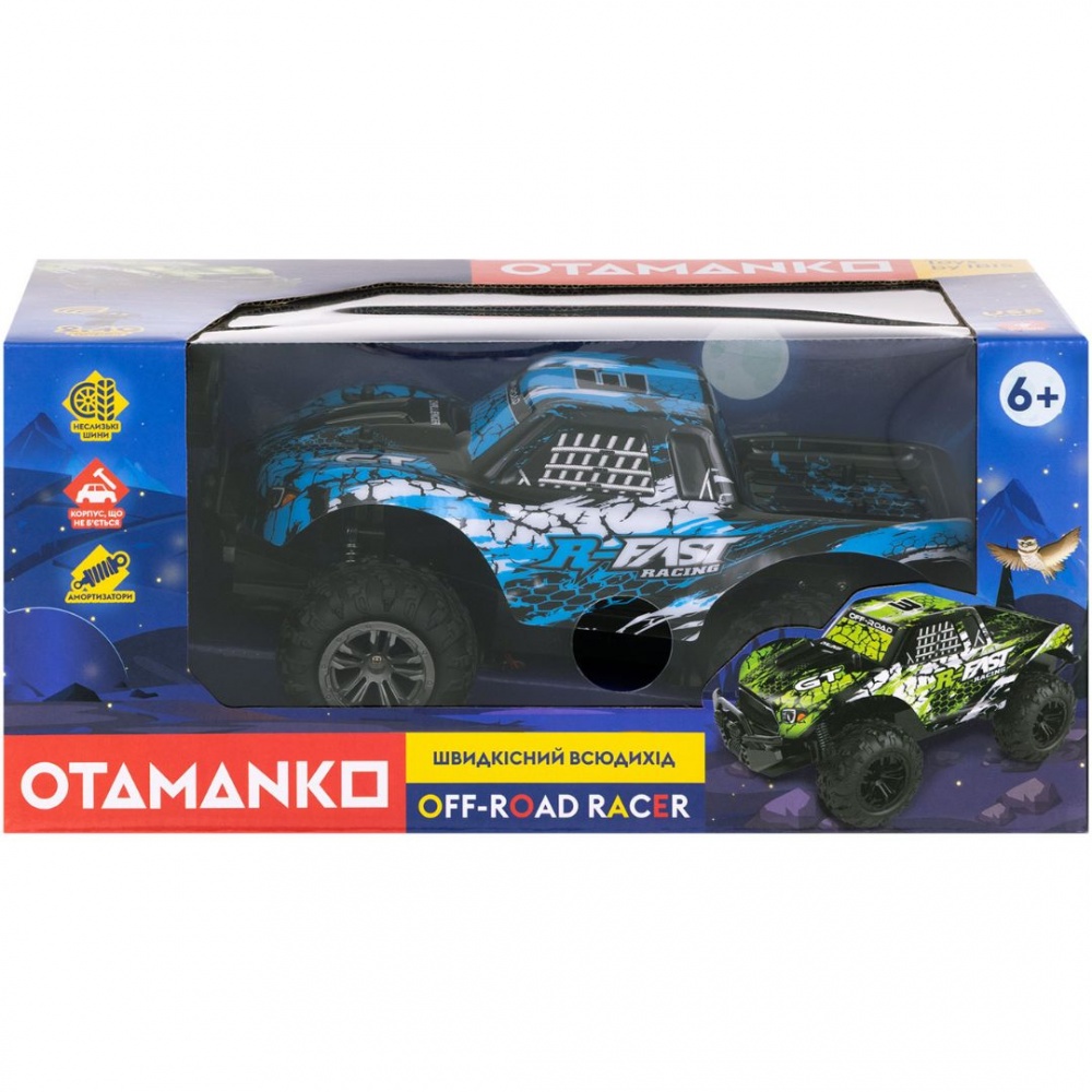 Автомобиль на радиоуправлении OTAMANKO Скоростной вездеход OFF-ROAD RACER синий 1:18 532.02.56