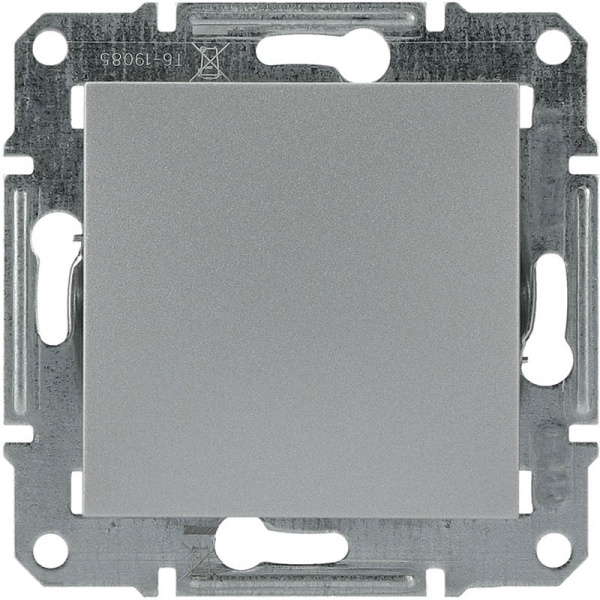 Заглушка одноклавишный Schneider Electric Asfora алюминий EPH5600161
