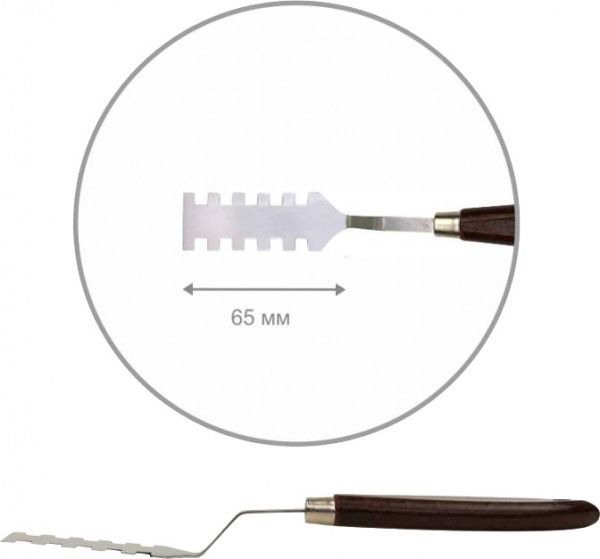 Мастихин ArtWork №8 прямоугольный 6,5 см Rosa Studio 