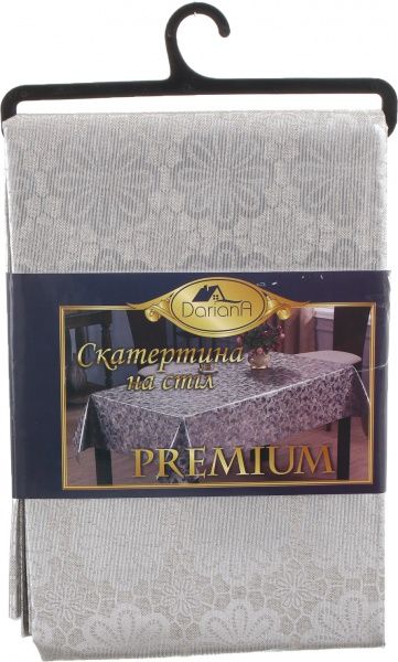 Скатерть Горошок 110x140 см серебряный Даріана 