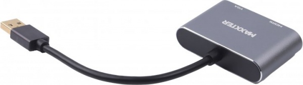 Адаптер Maxxter V-AM-HDMI-VGA 0,07 м чорний (V-AM-HDMI-VGA) 