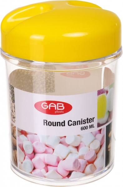 Контейнер с крышкой 600 мл в ассортименте GAB Plastic