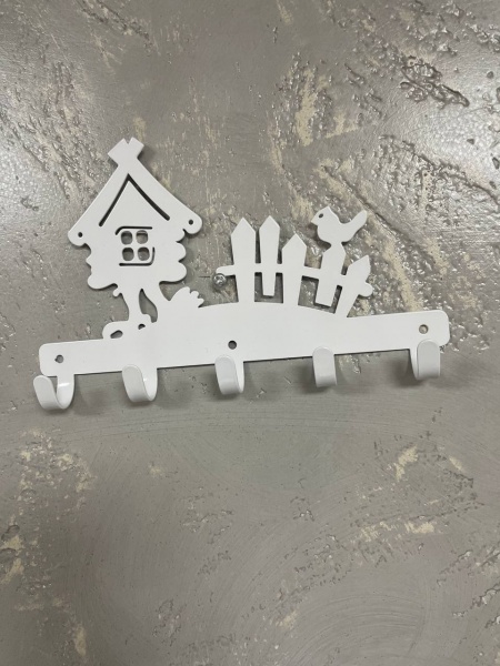 Ключница Домик 18х13 см белый (КЛ-1801302)