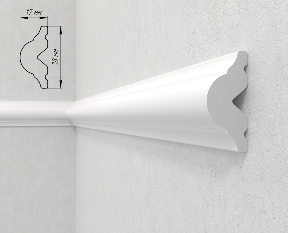 Молдинг 147-115 2000x17x38мм