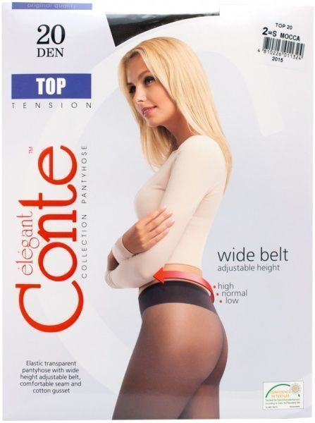 Колготки Conte TOP 20 den mocca р. 3 коричневый 