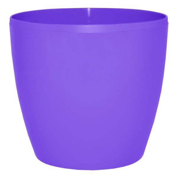 Кашпо пластиковое Алеана Матильда круглый 2,1л темно-сиреневый (113083) 