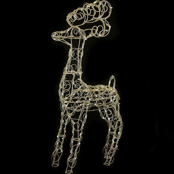 Декоративна фігура LED Новорічний олень 150 ламп 120 см 