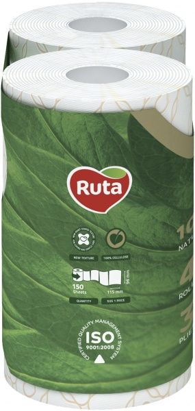 Туалетная бумага Ruta ромашка трехслойная 4 шт.