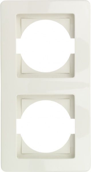 Рамка двомісна TEM Ekonomik вертикальна кремовий 4324154