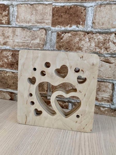 Нічник Iterna LED 8 Вт дерево світле 