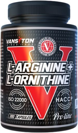Аминокислота Vansiton Аргинин + Орнитин 164 г 300 капс. 