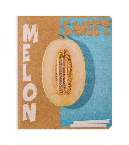 Комплект зошитів Екзотичні фрукти 96 аркушів у клітинку крафт 10 шт. Поділля