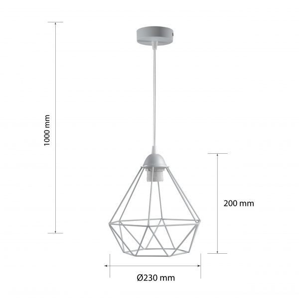Підвіс Светкомплект Loft 2123 1x40 Вт E27 хакі 