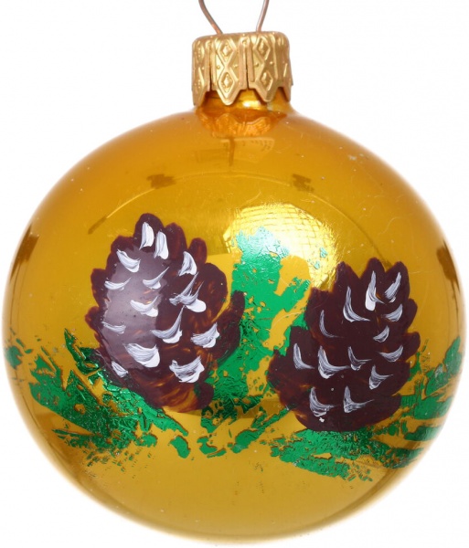 Шар новогодний мульти d 60 мм в ассортименте