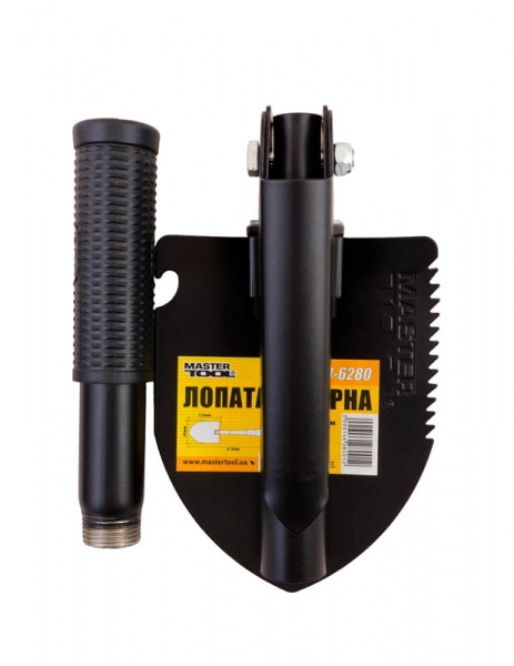 Лопата складана MasterTool 95x125x415 мм (14-6280)