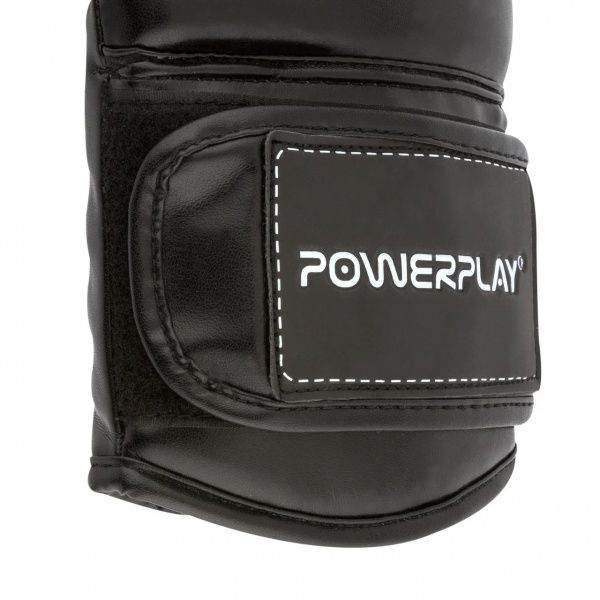 Боксерские перчатки PowerPlay р. 8 8oz 3016_8 черный с белым
