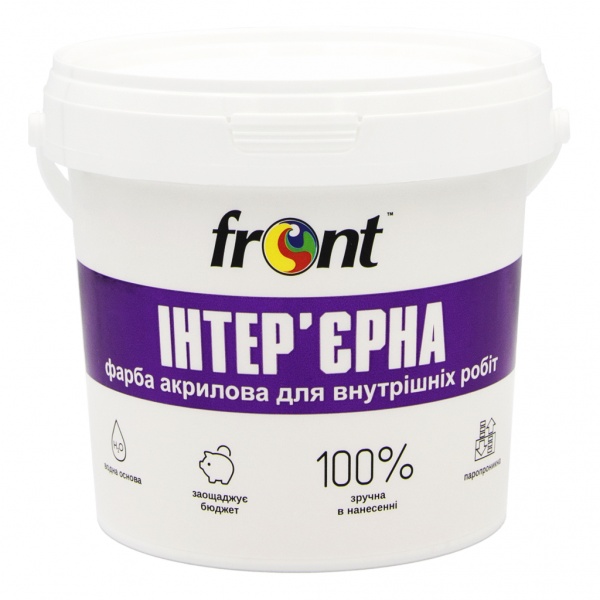 Фарба водоемульсійна Front Інтер'єрна 3кг 
