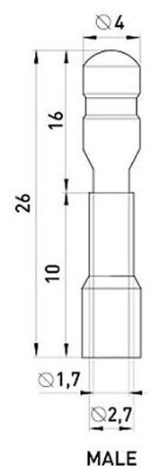 Наконечник втулковий ізольований E.NEXT e.terminal.stand.mpd2.156. 1,5-2,5 кв.мм 100 шт. синій 