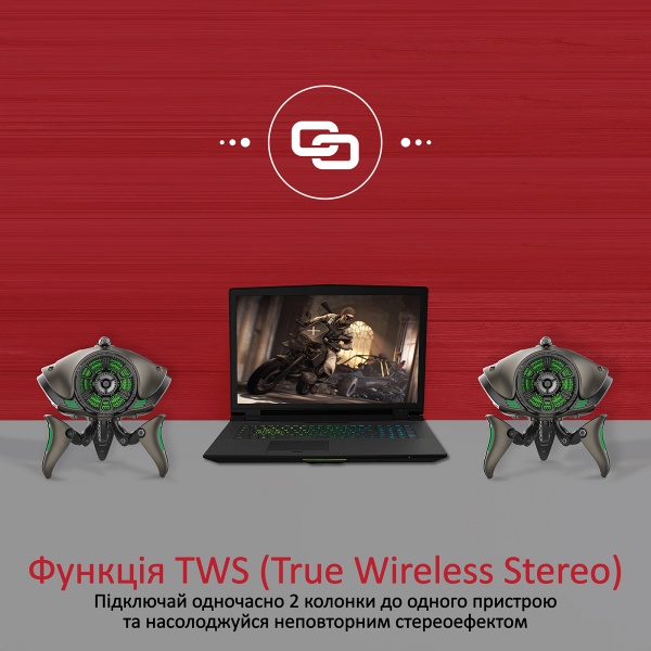 Портативна колонка Promate Invader 30 Вт 2.0 grey 