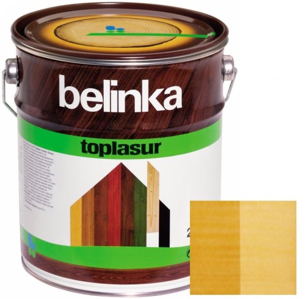 Краска-лазурь Belinka Toplasur 25 пиния полуглянец 2,5 л
