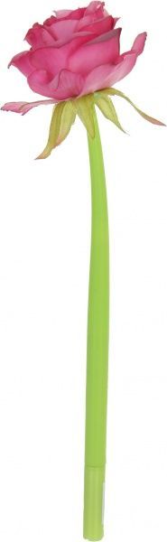 Ручка шариковая Роза насыщенно-розовая 