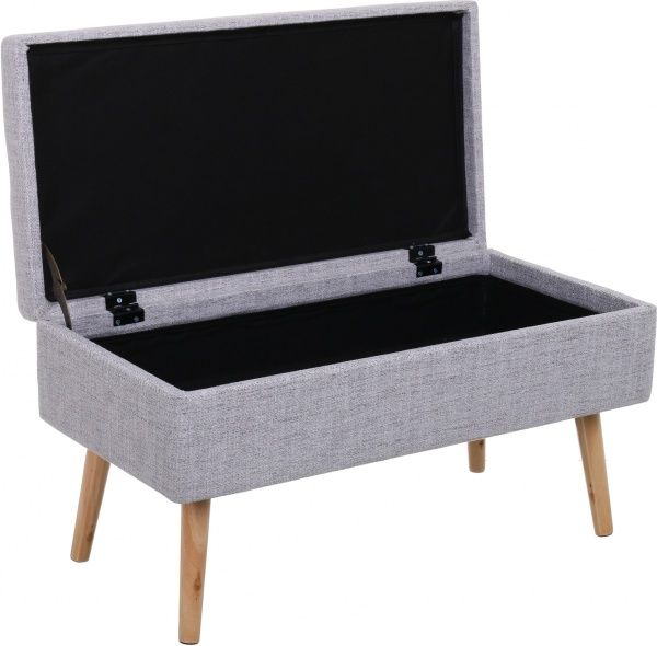 Скриня-пуф Robert 80х39,5х40 см сірий 