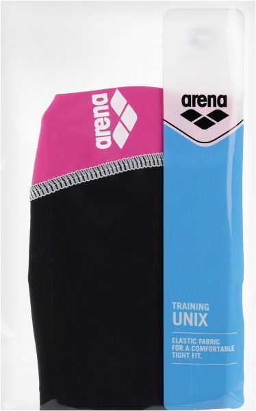 Шапочка для плавания Arena UNIX 91278-22 one size черный с розовым